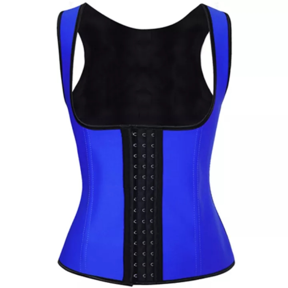 3 hooks vest corset latex waist traine 100% latex - Picture 2 of 4
